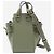 Loewe Mini borsa 2way Hammock in pelle Verde - vista 2