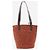 Saint Laurent Borsa tote Paris Panier in rafia e pelle Brown Marrone - vista 2
