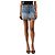 Saint Laurent Mini gonna in denim blu con cuciture multiple - size UK 8
