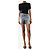 R13 Turner blue SS24 aged cross over shorts - size UK 6 Azul - vista 2