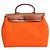 Hermès Herbag in tela Orange 31 Arancione
