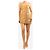 Reformation Mini vestido com estampa de cobra amarelo - size S - vista 3