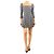 Reformation Mini vestido estampado de pata de gallo negro - size S