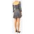 Reformation Mini vestido estampado de pata de gallo negro - size S - vista 2