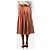 La Prestic Ouiston Falda midi a rayas de seda naranja y crema - size UK 8 - vista 3