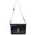 Saint Laurent Borsa a tracolla media in pelle Solferino nera Nero