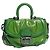 Céline Borsa 2way in pelle verniciata verde