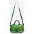 Céline Borsa 2way in pelle verniciata verde - vista 2