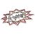 Chanel Spilla in cristallo pop art argentata Argento