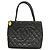 Borsa Tote Chanel in pelle di vitello martellata nera Nero
