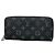 Louis Vuitton Monogram Eclipse Zippy Wallet Black