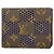 Louis Vuitton Monogram Portefeuille Multiple Wallet Marrone Blu