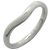 Anel Curved Band Tiffany & Co. em Platina