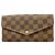 Louis Vuitton Damier Portefeuille Sarah Long Wallet Damier ebene