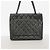 Borsa Tote Chanel in vitello martellato nero - vista 10