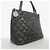 Borsa Tote Chanel in vitello martellato nero - vista 2