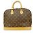 Borsa a mano Louis Vuitton Alma Monogram Marrone