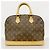 Borsa a mano Louis Vuitton Alma Monogram Marrone - vista 12