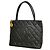 Borsa Tote Chanel in vitello grana nera Nero