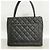 Borsa Tote Chanel in vitello grana nera Nero - vista 10