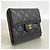 Cartera tri-fold Chanel en piel de becerro granulada negra Negro - vista 2