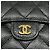 Cartera tri-fold Chanel en piel de becerro granulada negra Negro - vista 7