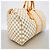 Louis Vuitton Boston Damier Azur Keepall 50 Bianco - vista 2
