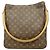 Borsa a tracolla Louis Vuitton Monogram Looping GM Marrone