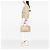 Borsa Satchel Prada Beige Large Canvas Canapa Bijoux - vista 6