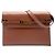 Borsa a tracolla Manhattan Saint Laurent in pelle di vitello liscia marrone Medium
