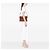 Borsa a tracolla Manhattan Saint Laurent in pelle di vitello liscia marrone Medium - vista 6