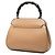Bamboo Gucci Lady Lock Handbag em couro de bezerro liso Bege Medium com bambu - vista 2