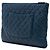 Clutch Chanel Blue Large Quilted Lambskin O Case Blu scuro - vista 2