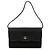 Borsa a tracolla Gucci in tela nera con catena Interlocking G Nero