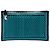 Clutch con zip Prada in pelle di capra intrecciata Madras blu
