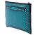 Clutch con zip Prada in pelle di capra intrecciata Madras blu - vue 2