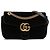 Borsa a tracolla Gucci GG Marmont Matelassé in velluto nero Medium