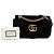 Borsa a tracolla Gucci GG Marmont Matelassé in velluto nero Medium - vista 7