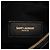 Saint Laurent Black Chevron Grain De Poudre Monogram Bill Pouch Negro - vista 5