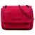 Borsa a tracolla con patta Miu Miu Pink Canvas Canapa con catena Rosa