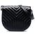Saint Laurent Bolso Bandolera Joan de Piel de Ternera Acolchada Negro Medium