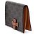 Céline Celine Brown Triomphe Coated Canvas Compact Wallet Dark brown - view 2