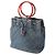 Chanel Blue CC Quilted Denim Bucket Bag mit Resinhandschlaufe Blau - Ansicht 2