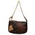 Louis Vuitton Brown Monogram Trunks and Bags Mini Pochette Accessoires Marrone