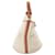 Céline Celine Brown Medium Canvas Bucket 16 Marrone Beige - vista 13