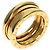 Bulgari Anello Bvlgari B.zero1 a 2 bande in oro giallo 18K - vista 2