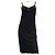 Chanel Slip-Kleid aus schwarzer Viskose