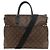 Borsa Business Louis Vuitton Monogram Macassar Marrone Nero