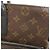 Borsa Business Louis Vuitton Monogram Macassar Marrone Nero - vista 18
