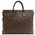 Borsa Business Louis Vuitton Monogram Macassar Marrone Nero - vista 2